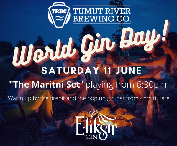 World Gin Day at Tumut River Brewing Co